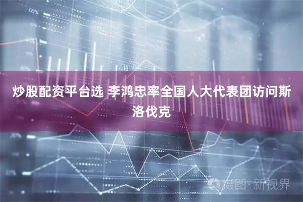 炒股配资平台选 李鸿忠率全国人大代表团访问斯洛伐克